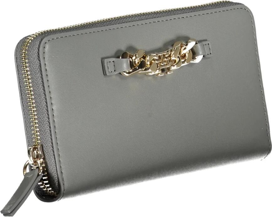 Tommy Hilfiger Damesportemonnee Grijs Contrast Rits Logo Gray Dames - Foto 2