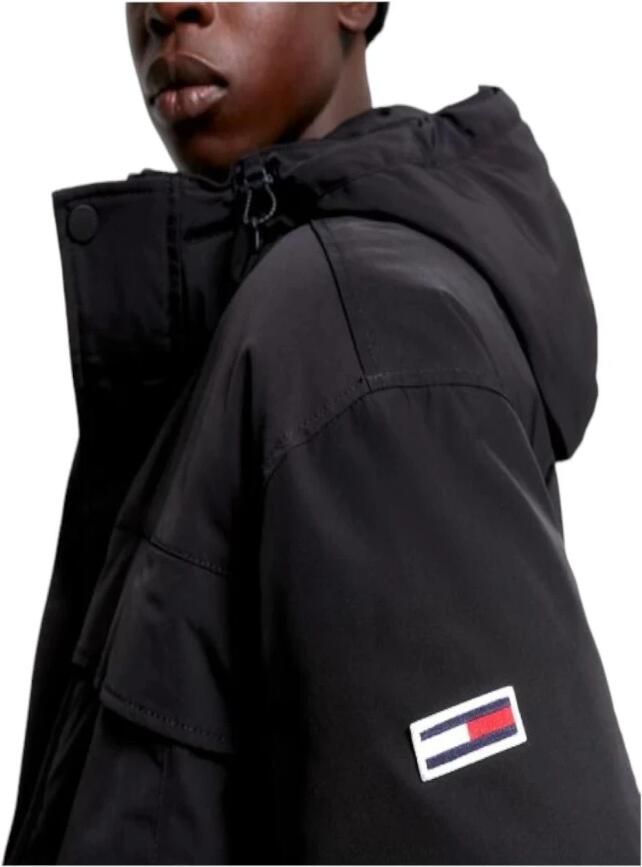 Tommy Jeans Multipocket Hooded Parka Black Heren