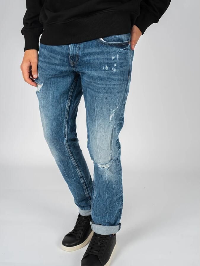 Tommy Hilfiger Cropped Jeans Blauw Heren - Foto 5