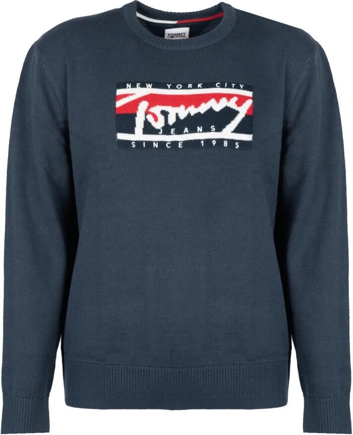 TOMMY JEANS Gebreide trui TJM TOMMY GRAPHIC FLAG SWEATER