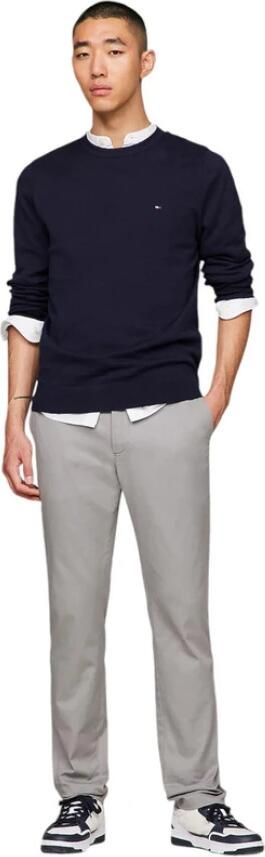 Tommy Hilfiger Blauwe Crew-Neck Sweater met Vlag Borduurwerk Blue Heren - Foto 3