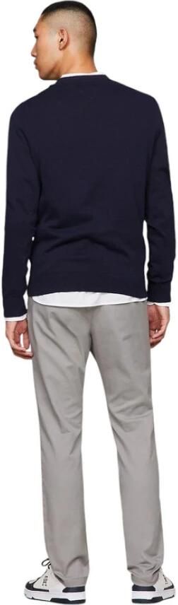 Tommy Hilfiger Blauwe Crew-Neck Sweater met Vlag Borduurwerk Blue Heren - Foto 4