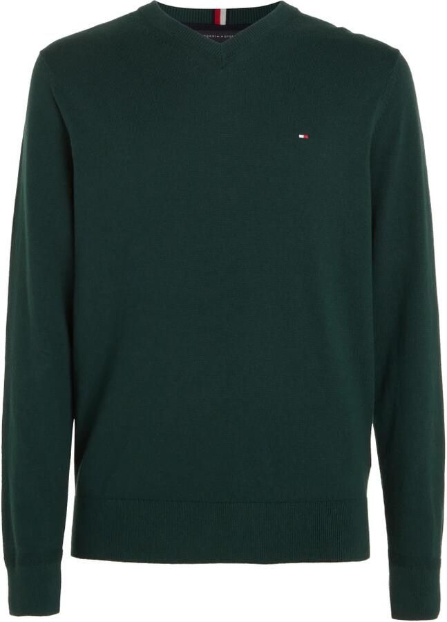 TOMMY HILFIGER Heren Truien & Vesten Structure Crew Nk Donkergroen - Foto 6