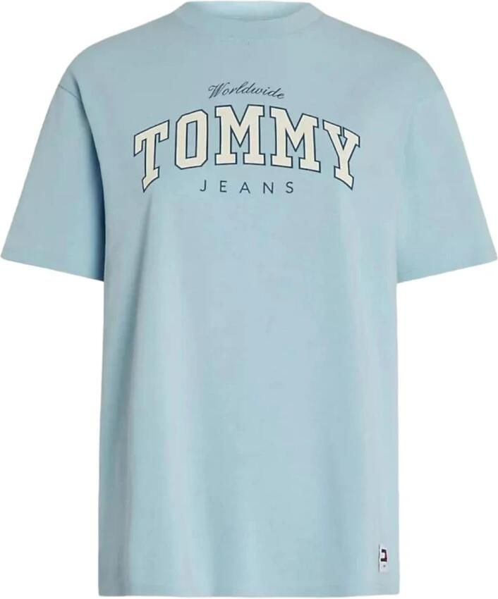 Tommy Hilfiger Varsity Stijl Grafische Tee Blue Dames - Foto 3
