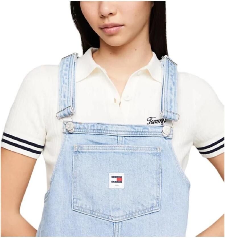 Tommy Hilfiger Veelzijdige en stijlvolle Pinafore-jurk Blue Dames