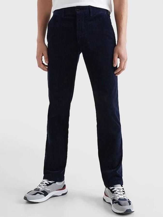 Tommy Hilfiger Corduroy broek met Franse steekzakken model 'DENTON'