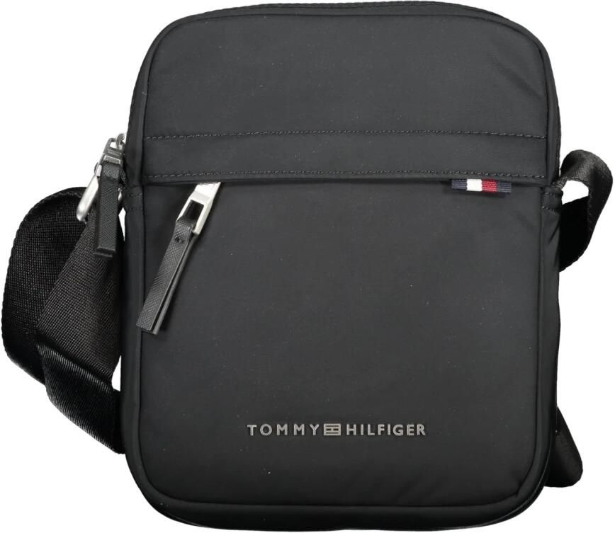 Tommy Hilfiger Verstelbare Crossbody Tas Zwart Polyester Logo Black Heren - Foto 3