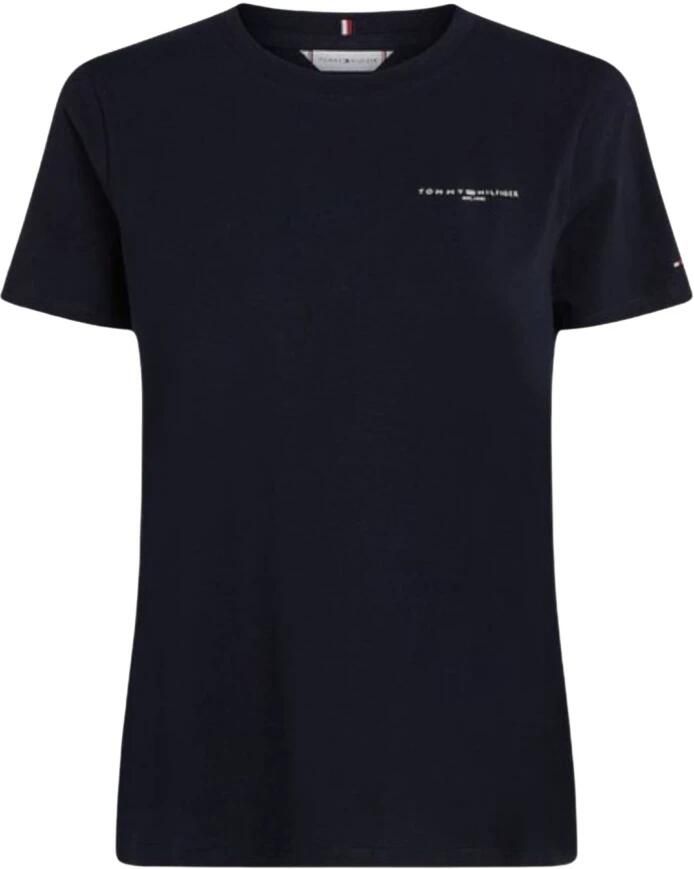 Tommy Hilfiger Shirt met ronde hals 1985 REG MINI CORP LOGO C-NK SS met logo en borduursel - Foto 2