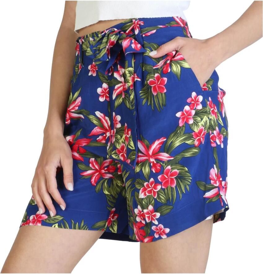 Tommy Hilfiger Viscose Shorts met Riem en Ritssluiting Blue Dames - Foto 2
