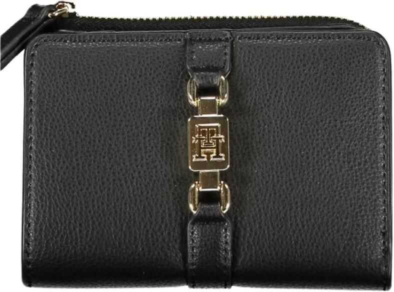 Tommy Hilfiger Elegante Zwarte Portemonnee met Rits en Muntvak Black Dames - Foto 3