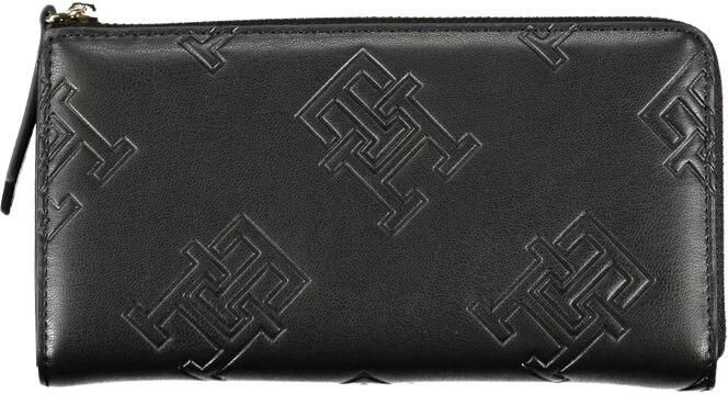 Tommy Hilfiger Elegante Portemonnee met Rits en Contrasterende Accenten Black Dames - Foto 3