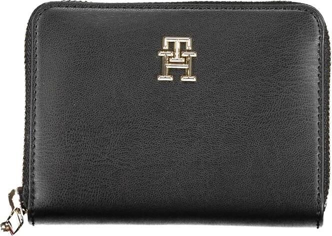 Tommy Hilfiger Zwarte ritsportemonnee vrouwen herfst winter Black Dames - Foto 2