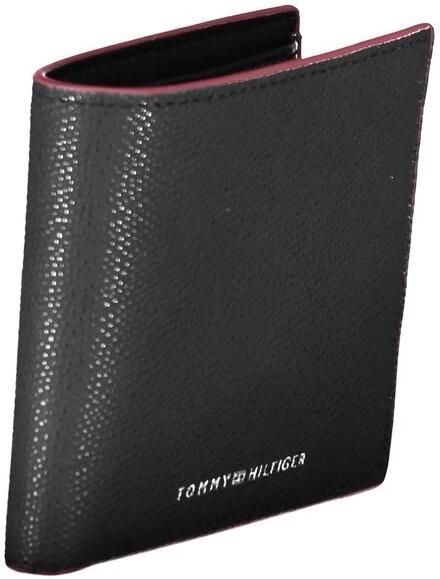 Tommy Hilfiger Heren Portemonnee Zwart Contrast Logo Black Heren - Foto 2