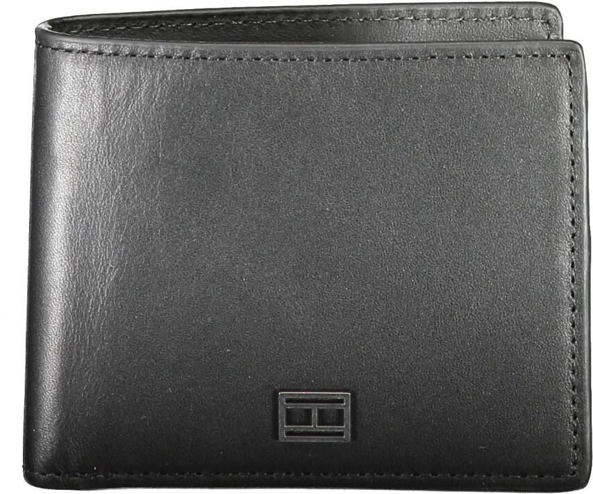 Tommy Hilfiger Zwarte Leren Portemonnee met Dubbele Kaartsleuven en Logo Zwart Heren - Foto 3