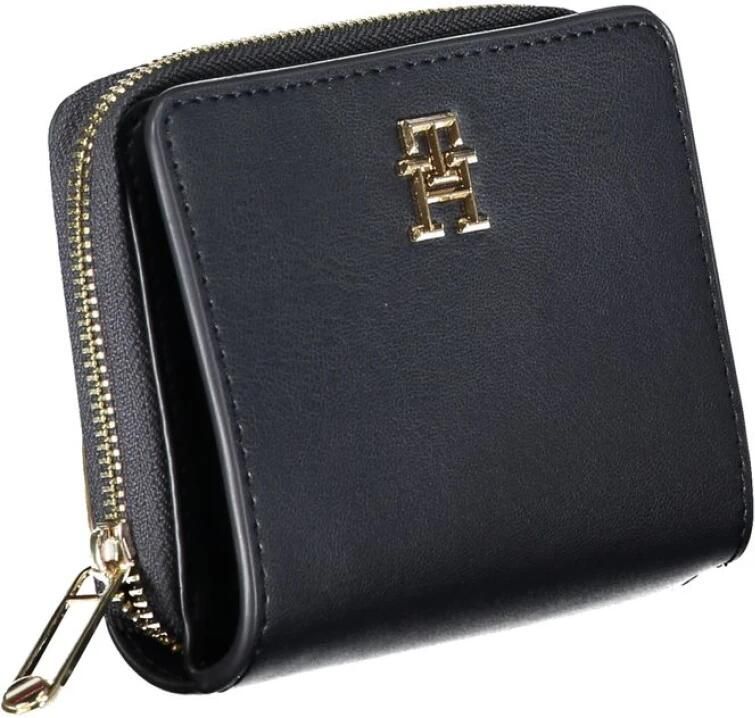 Tommy Hilfiger Blauwe PU Leren Portemonnee met Metalen Logo Blue Dames - Foto 2