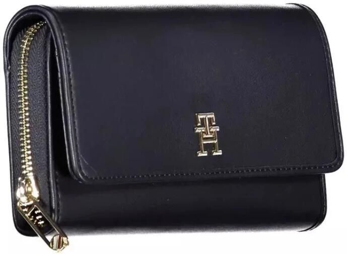 Tommy Hilfiger Blauwe Damesportemonnee met Rits Sluiting Blue Dames
