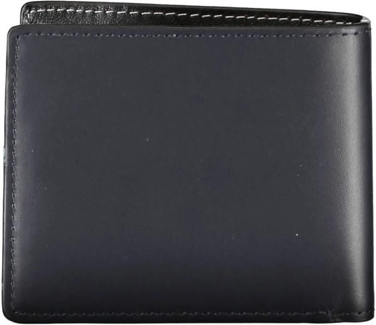 Tommy Hilfiger Elegante blauwe leren Bifold-portemonnee Blue Heren