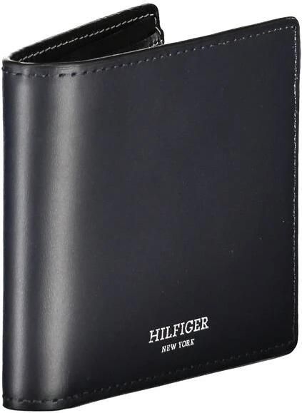 Tommy Hilfiger Elegante blauwe leren Bifold-portemonnee Blue Heren - Foto 2
