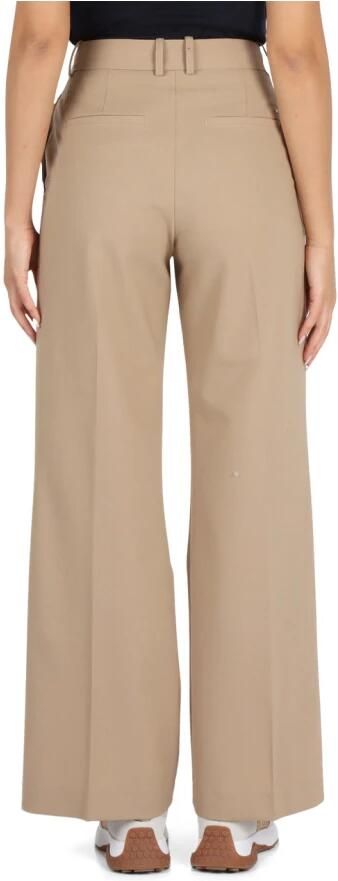 TOMMY HILFIGER Dames Broeken Wide Leg Pleated Pant Beige - Foto 4