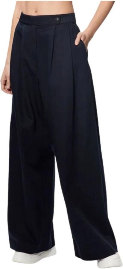 Tommy Hilfiger Wijde Pijp Blend Broek voor Vrouwen Blue Dames - Foto 5