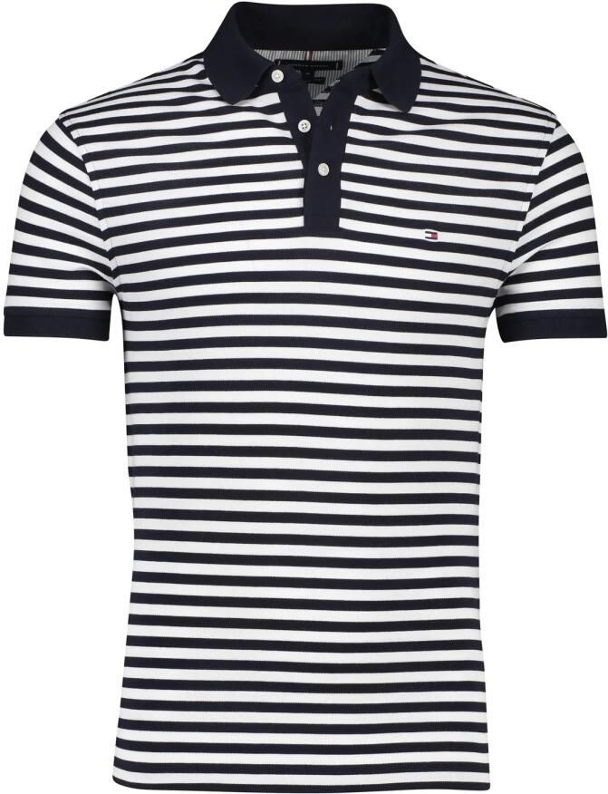 Tommy Hilfiger Slim fit poloshirt van een mix van katoen en elastaan