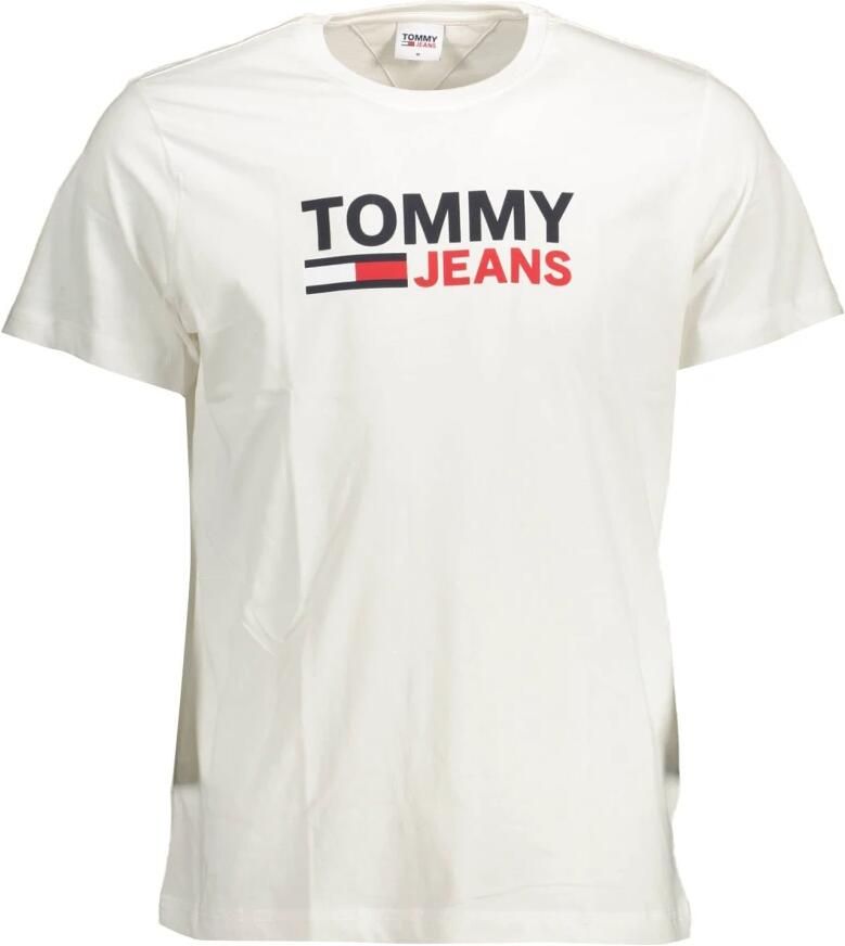 Tommy Jeans Tommy Hilfiger Jeans Men's T-shirt White Heren