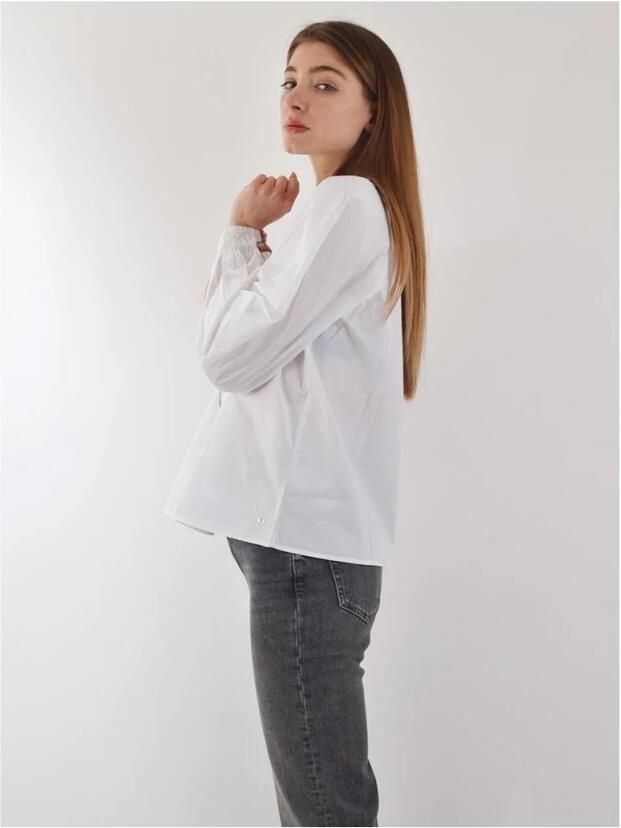 Tommy Hilfiger Blouse met lange mouwen ORG CO SOLID RAGLAN SHIRT LS - Foto 4
