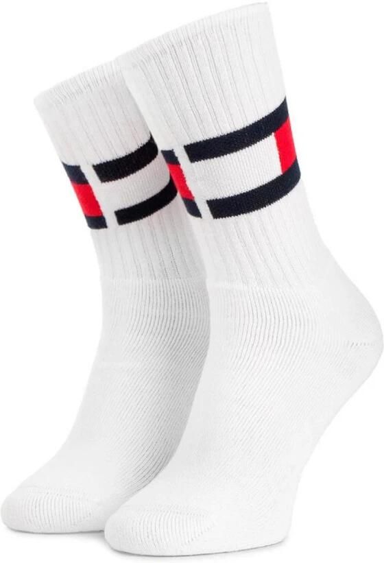 Tommy Hilfiger Sokken Heren Crew Sokken 3 Paar Wit - Foto 2