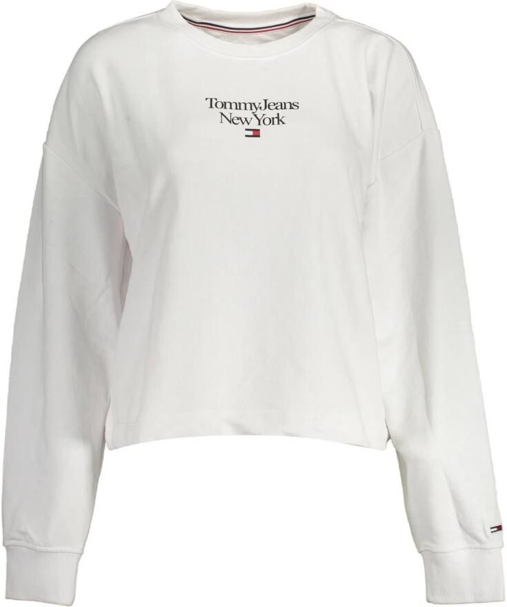 Tommy Hilfiger Witte Sweatshirt met Lange Mouwen Geborduurde Print White
