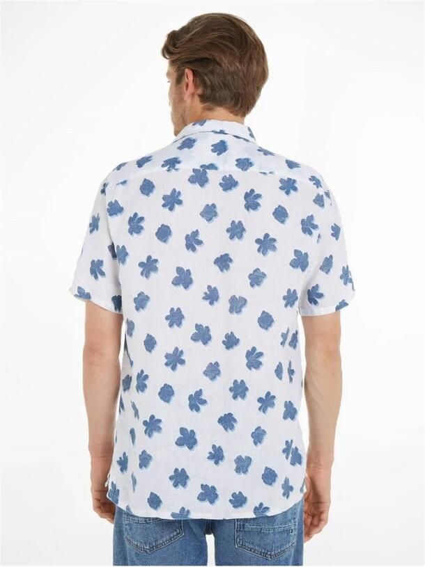 Tommy Hilfiger Overhemd met korte mouwen MONO FLOWER RF SHIRT S S in gebloemd design - Foto 2