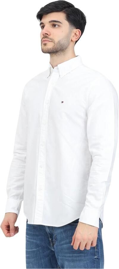 TOMMY HILFIGER Heren Overhemden Solid Heritage Oxford Rf Shirt Wit - Foto 5