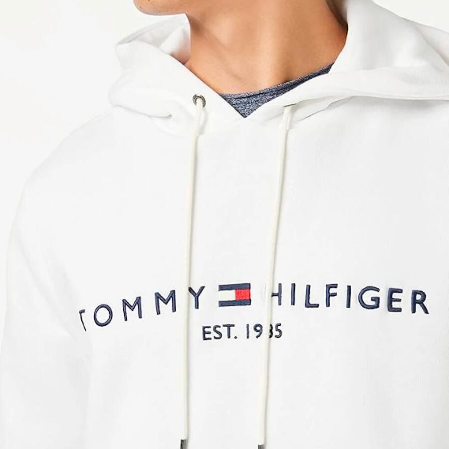 Tommy Hilfiger Hoodie TOMMY LOGO HOODY met capuchon en kangoeroezak effen casual regular fit katoenmix capuchon - Foto 4