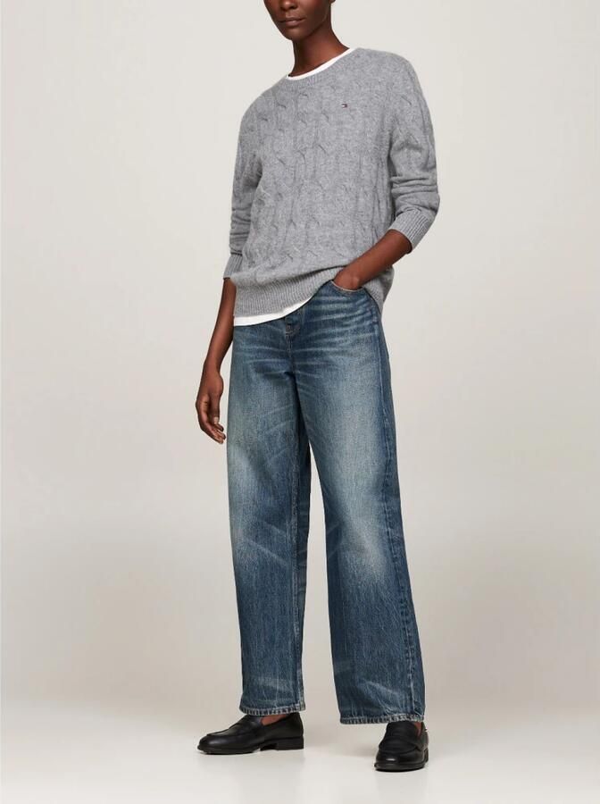 Tommy Hilfiger Gebreide trui SOFT WOOL CABLE C-NK - Foto 3