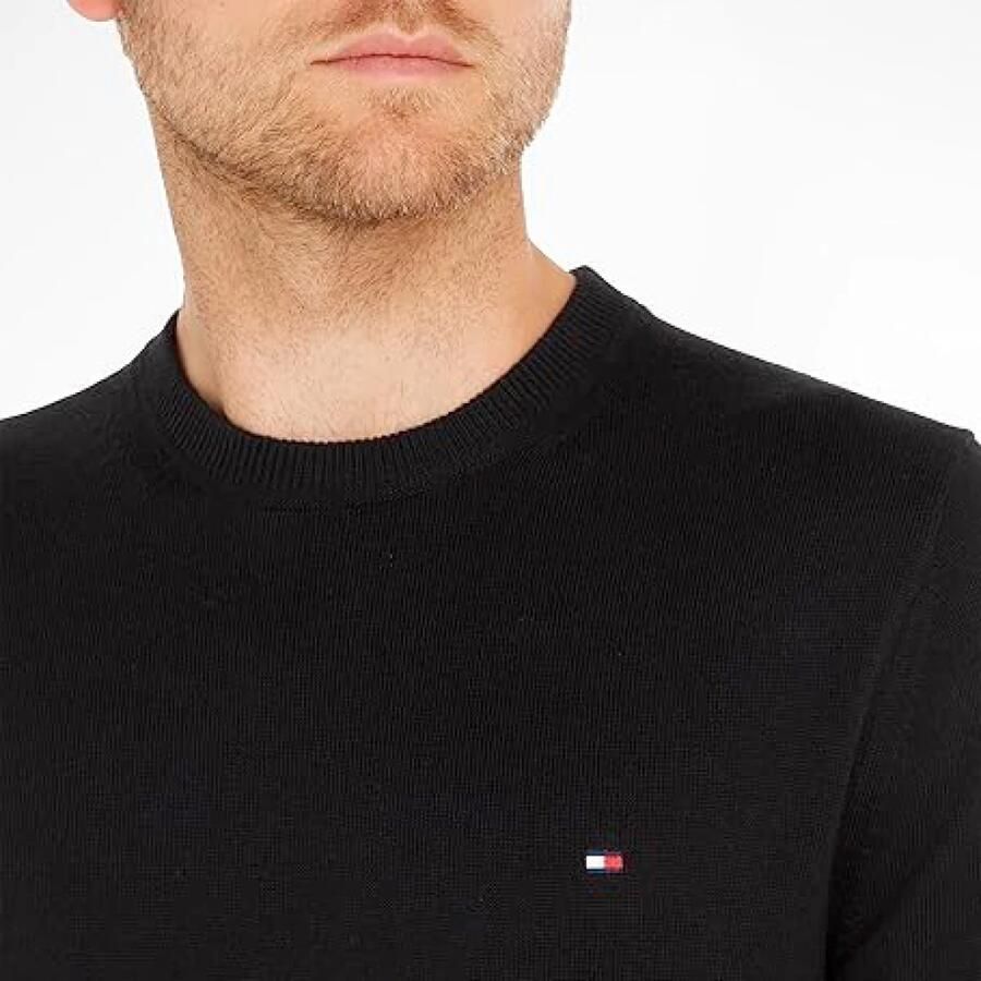 Tommy Hilfiger Regular fit gebreide pullover van een mix van katoen en kasjmier
