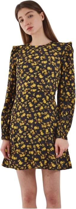 Tommy Hilfiger Zwarte Bloemenjurk met Lange Mouwen Multicolor Dames - Foto 5