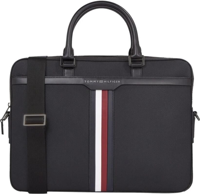 Tommy Hilfiger Zwarte Coated Canvas Laptoptas Black Heren - Foto 5