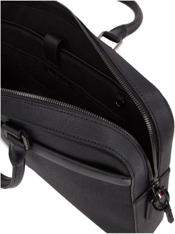 Tommy Hilfiger Zwarte Coated Canvas Laptoptas Black Heren - Foto 3