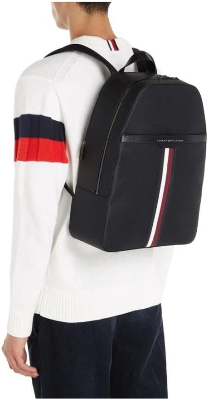 Tommy Hilfiger Zwarte Coated Canvas Rugzak Black Heren - Foto 5