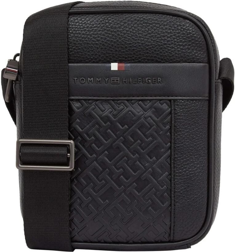 Tommy Hilfiger Zwarte Heren Schoudertas Contrast Details Black Heren - Foto 4