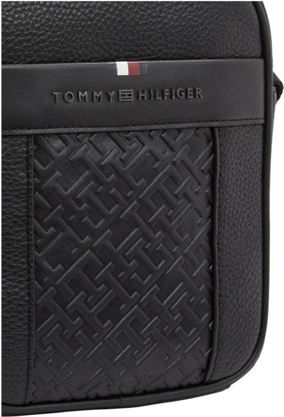 Tommy Hilfiger Zwarte Heren Schoudertas Contrast Details Black Heren - Foto 2