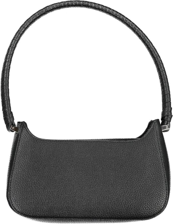 Tommy Hilfiger Zwarte Schoudertas met Magneetsluiting Black Dames