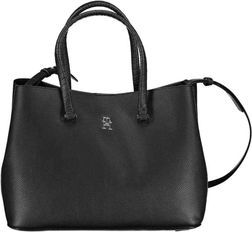 Tommy Hilfiger Zwarte polyethyleen handtas met verstelbare schouderband Black Dames - Foto 3