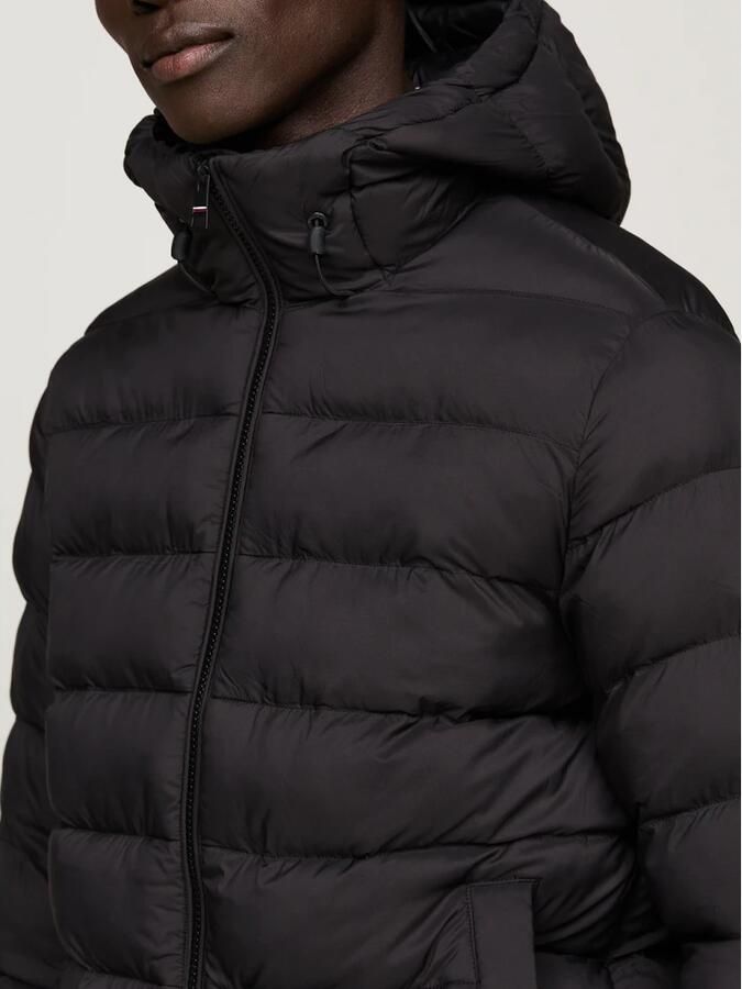 Tommy Hilfiger Zwarte gewatteerde jas met capuchon Black Heren - Foto 2