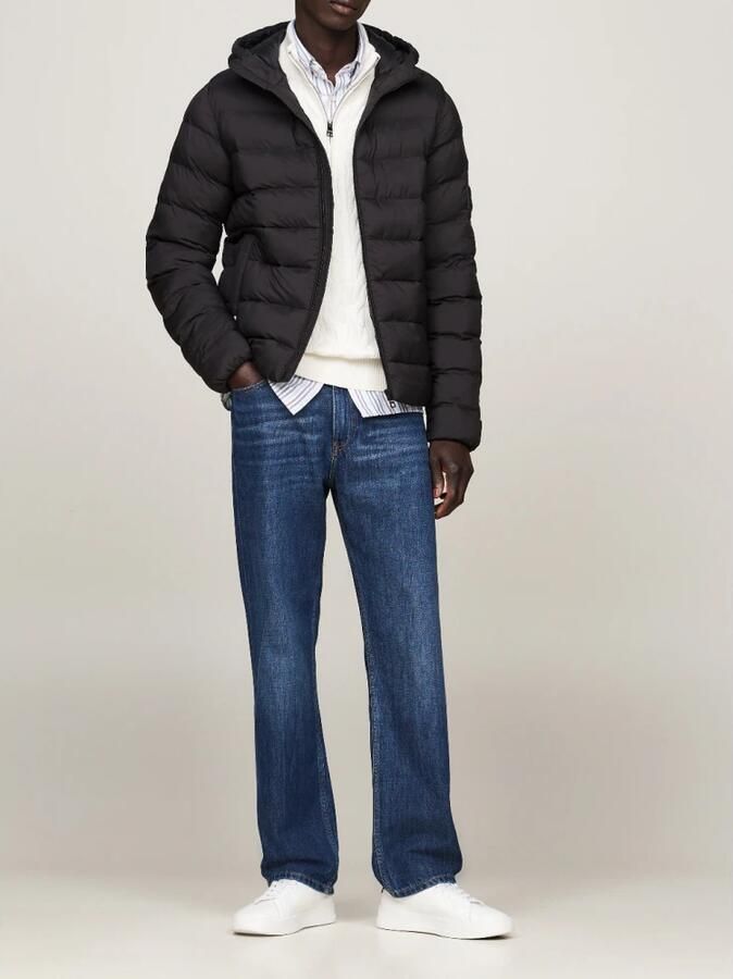 Tommy Hilfiger Zwarte gewatteerde jas met capuchon Black Heren - Foto 3