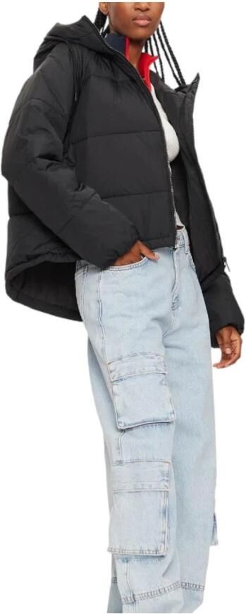 Tommy Hilfiger Zwarte gewatteerde jas voor vrouwen Black Dames - Foto 2