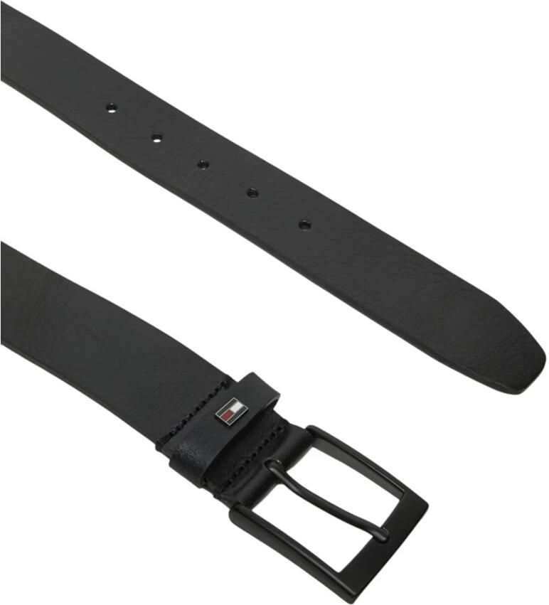 Tommy Hilfiger Leren riem ADAN 3.5 EXT Metalen logopatch eenvoudige doornsluiting - Foto 4