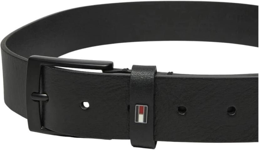 Tommy Hilfiger Leren riem ADAN 3.5 EXT Metalen logopatch eenvoudige doornsluiting - Foto 9
