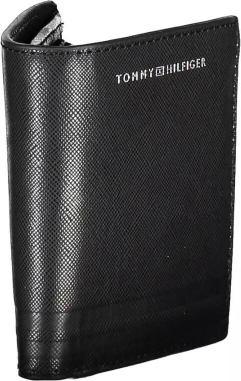 Tommy Hilfiger Zwarte Leren Portemonnee met Muntvakje en Kaartvakken Black Heren - Foto 2