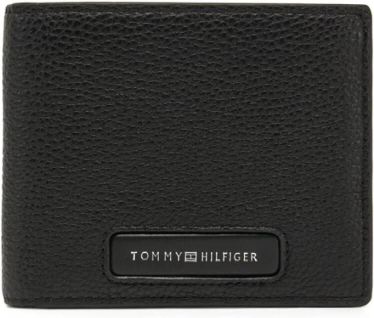 Tommy Hilfiger Zwarte Leren Portemonnees Black Heren - Foto 3