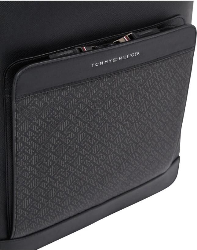 Tommy Hilfiger Zwarte Monogram Rugzak voor Mannen Black Heren - Foto 2